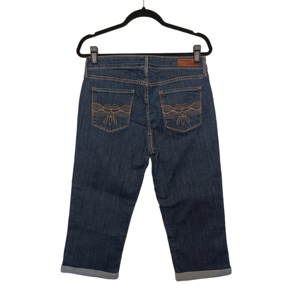 DENIZEN LEVI'S Dark Medium Blue Wash Capri Jeans 12 (Large)